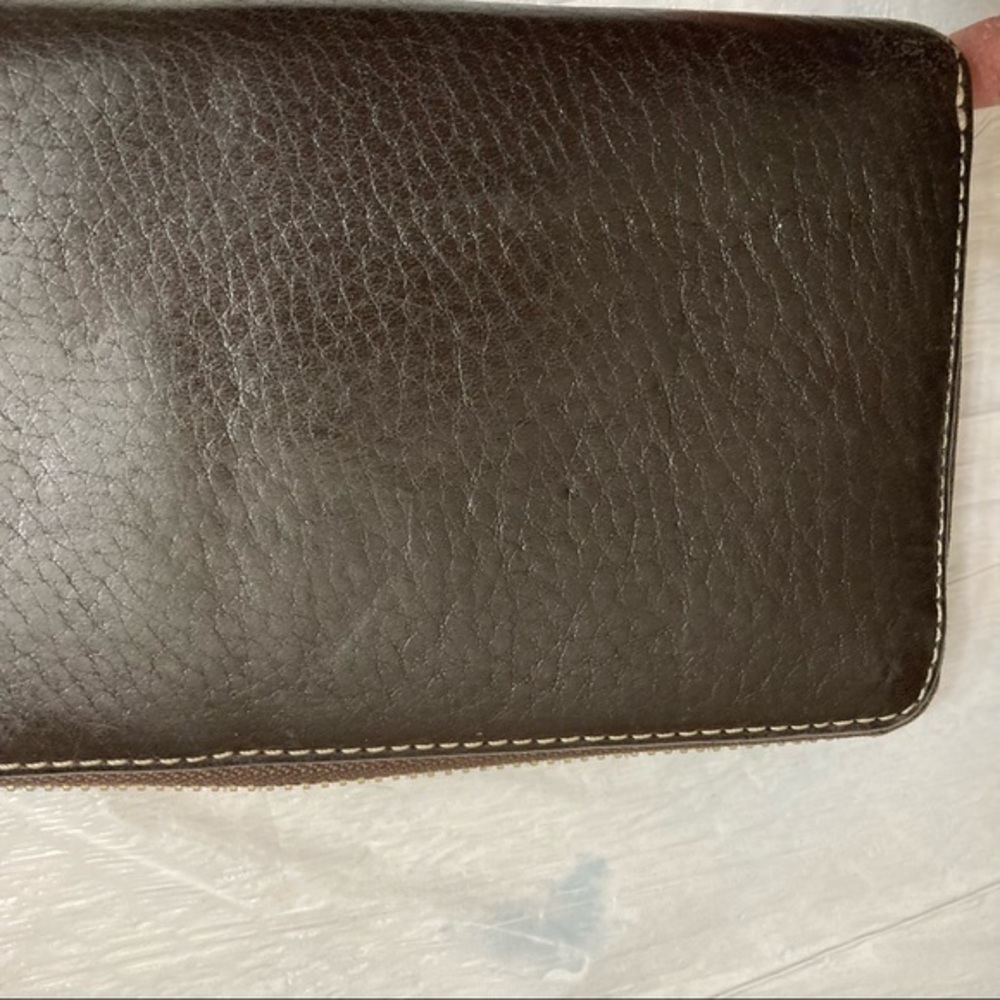 Coach brown zipper clutch wallet - Picture 9 of 12